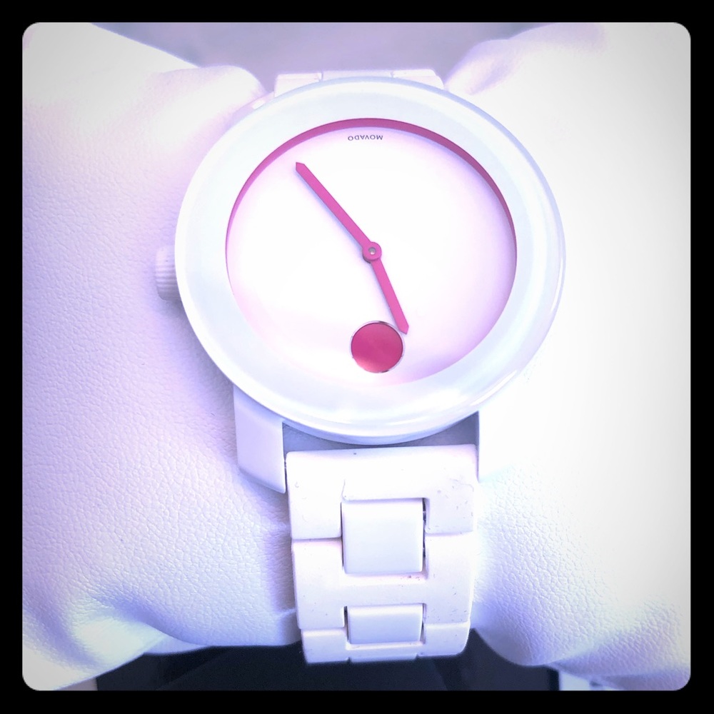 Pink & White Movado 🎀